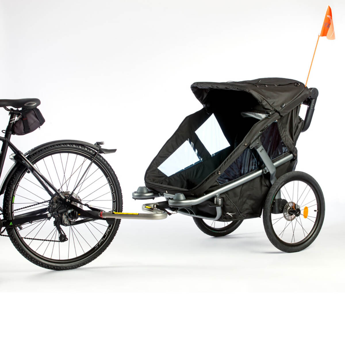 TFK Trends for kids TFK Velo 2 Fahrradanhänger mit Deichsel