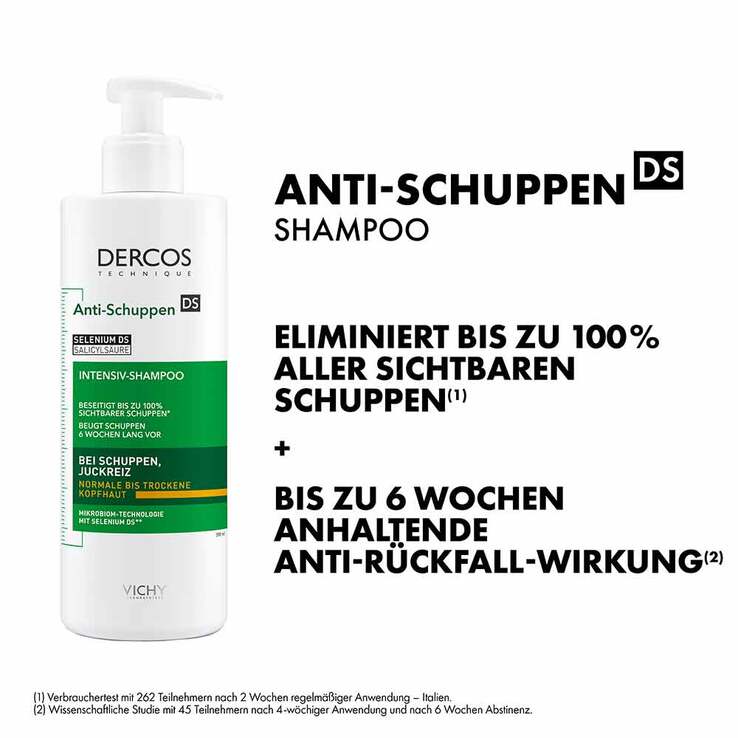 Vichy Dercos Anti-Schuppen Shampoo trockene Kopfhaut, 390 ml