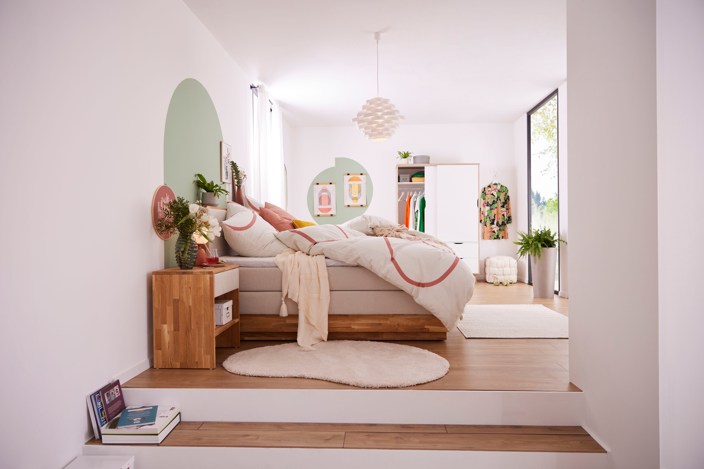 LeGer Home by Lena Gercke Hochflor-Teppich »Halrum, einfarbig, besondere Form, modern« organische Form, bean shape, kuschelig, Wohnzimmer, Schlafzimmer