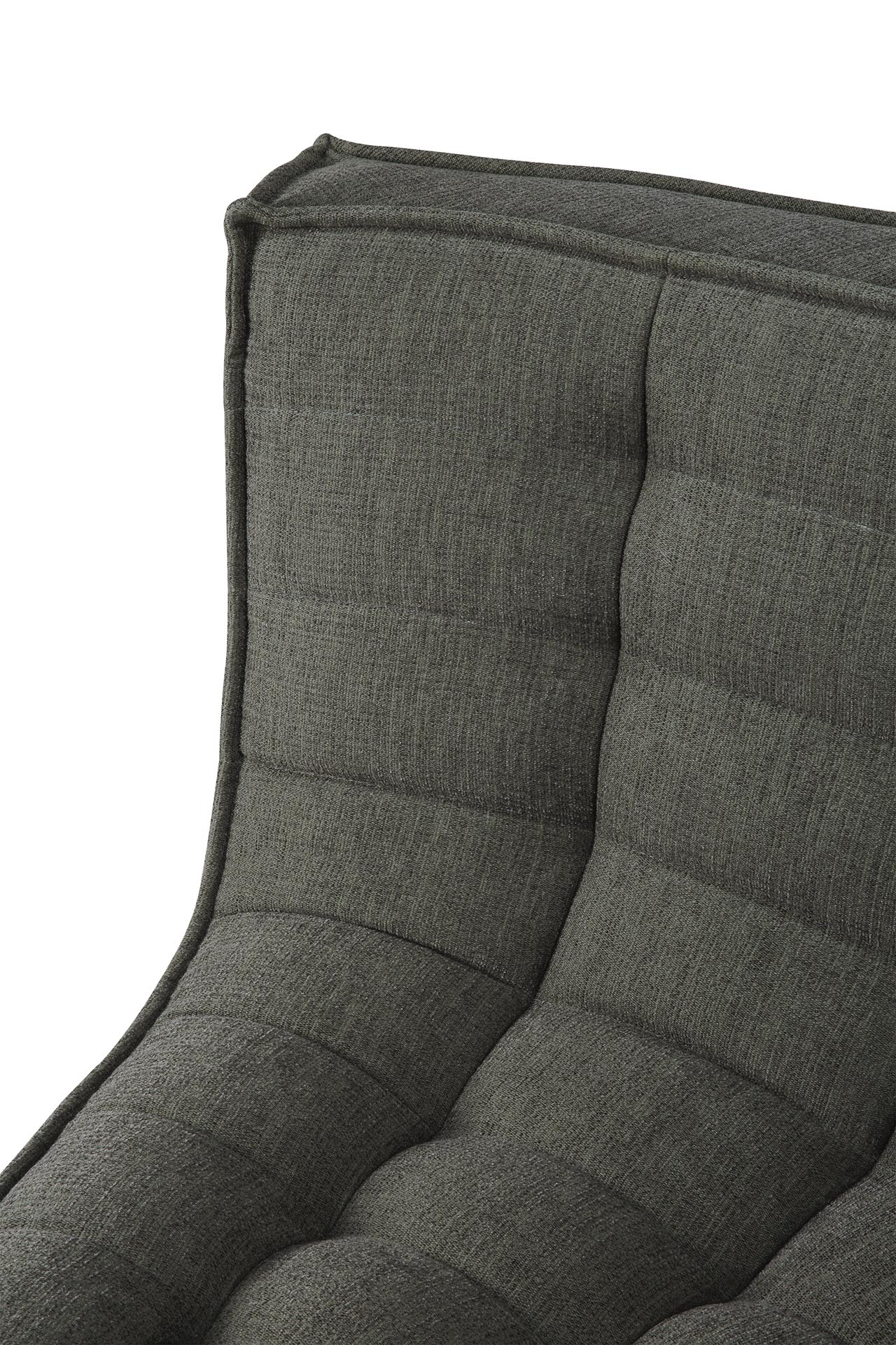 Sofa N701- 90° rond hoekelement - eco stof moss green