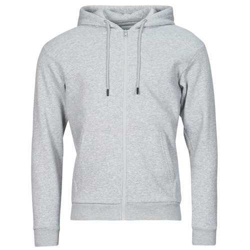 Jack & Jones - JJEBRADLEY SWEAT ZIP HOOD - Gris