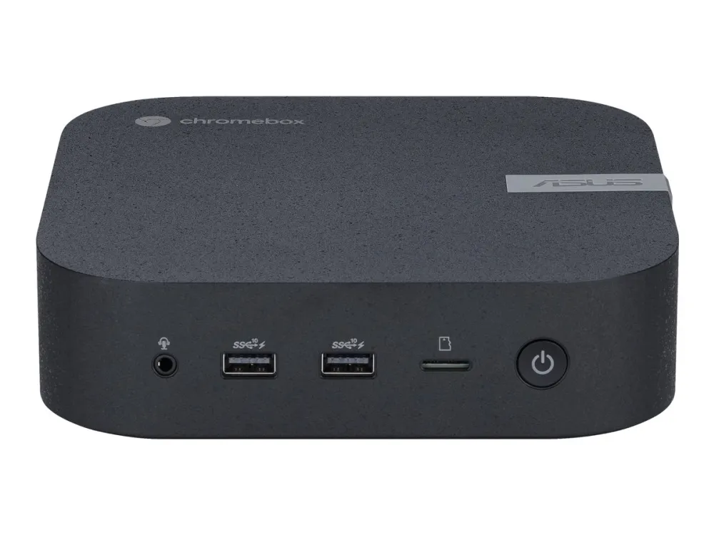 ASUS Chromebox 5 S3006UN - Mini PC 1 x Core i3 1220P / op til 4.4 GHz - RAM 8 GB - SSD 128 GB - NVMe - UHD Graphics - Gigabit Ethernet, 2.5 Gigabit Ethernet, Bluetooth 5.2, IEEE 802.11ax (Wi-Fi 6E) - Chrome OS - skærm: ingen - økosort