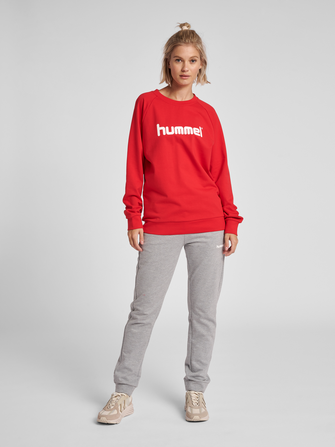 HUMMEL GO COTTON LOGO SWEATSHIRT WOMAN