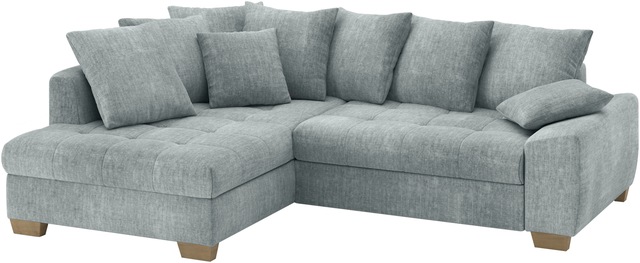 Mr. Couch Ecksofa »Nikita II, L-Form« Wahlweise mit Bettfunktion, Bettkasten & RGB-LED-Beleuchtung