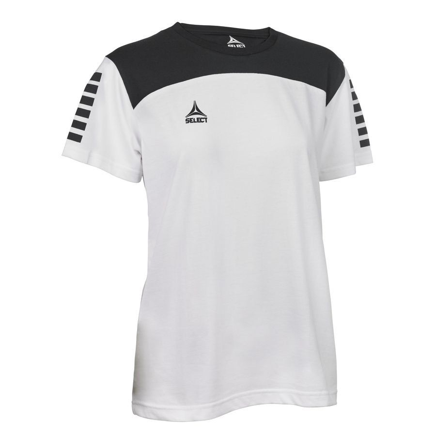 Select T-Shirt Oxford - Blanc/Noir Femme