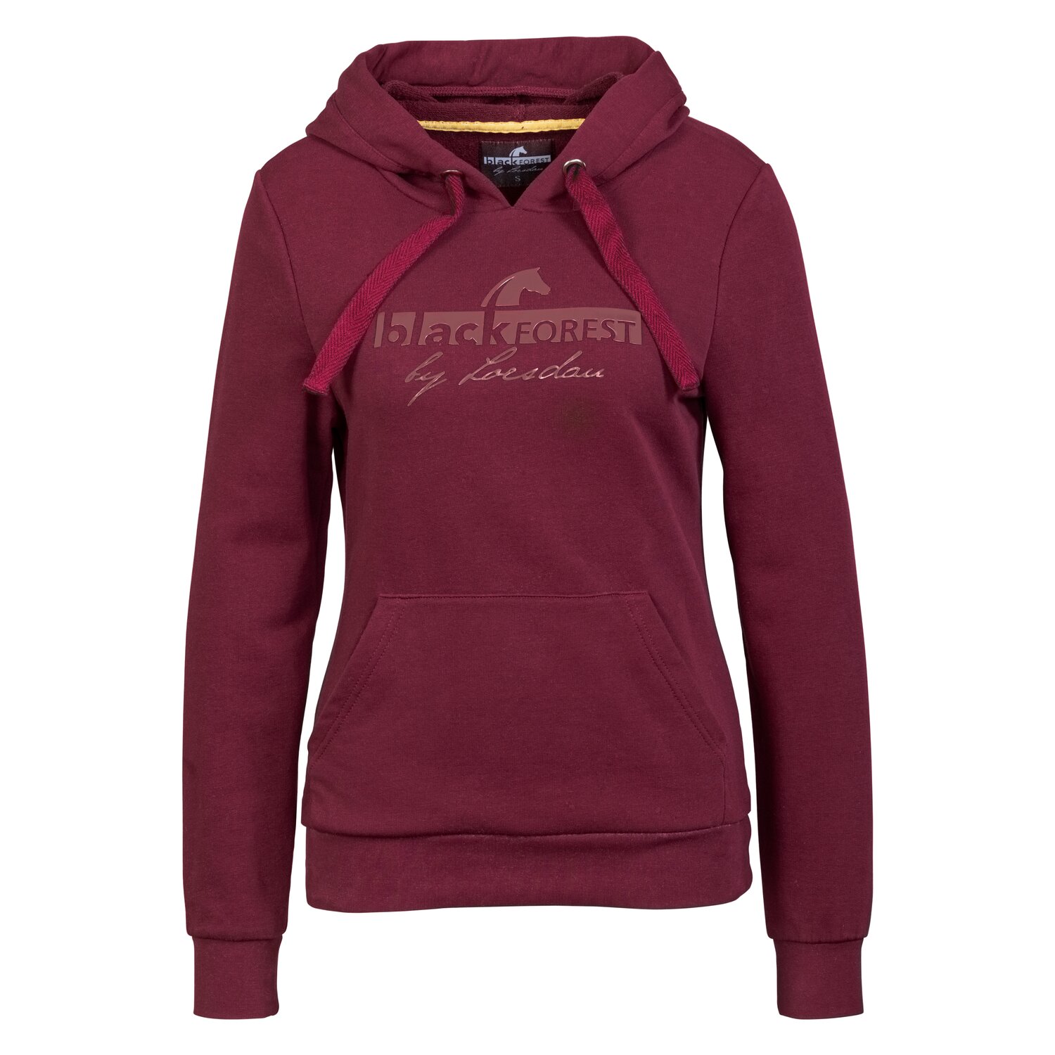 black forest Hoodie mit Silikonprint  - cherry