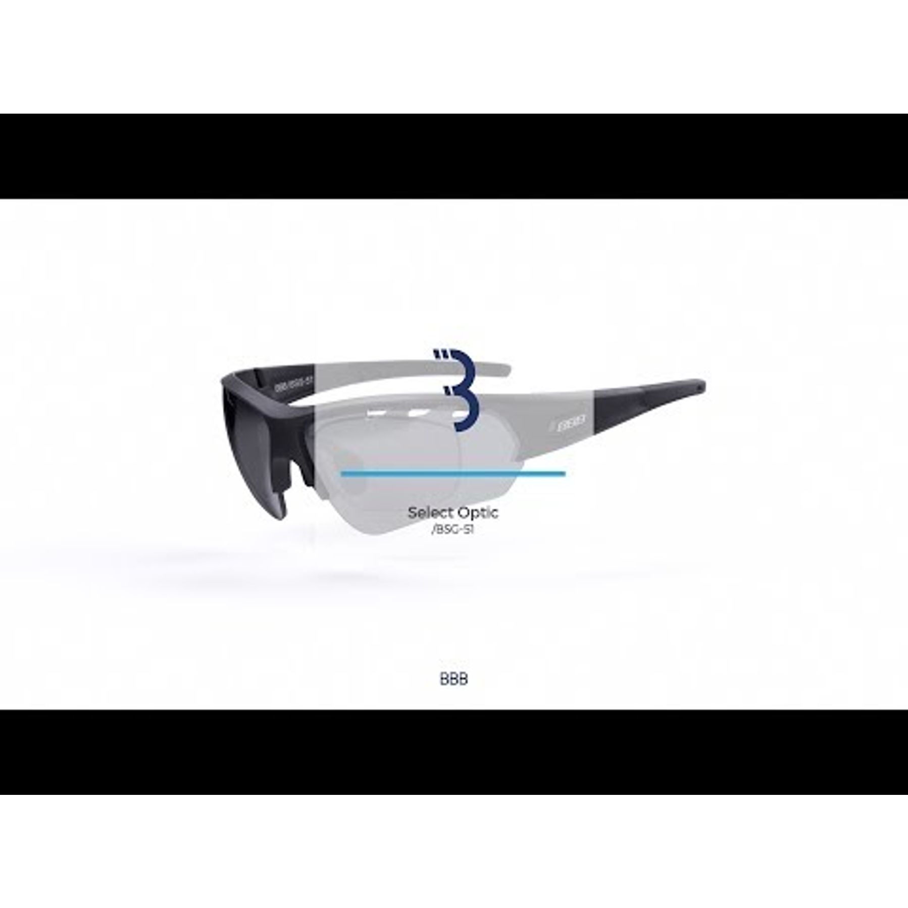 BBB Cycling BSG-51 Select Optim Flash Fietsbril