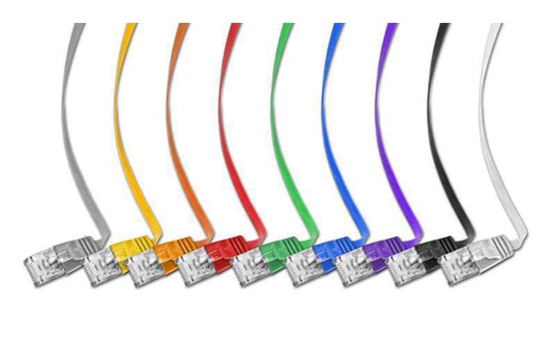 Slimpatchkabel RJ-45 - RJ-45, Cat 6, UTP, 1 m, GrünUnscreened/Unshielded Twisted-Pair-Kabel (UTP) mit Klinkenschutz