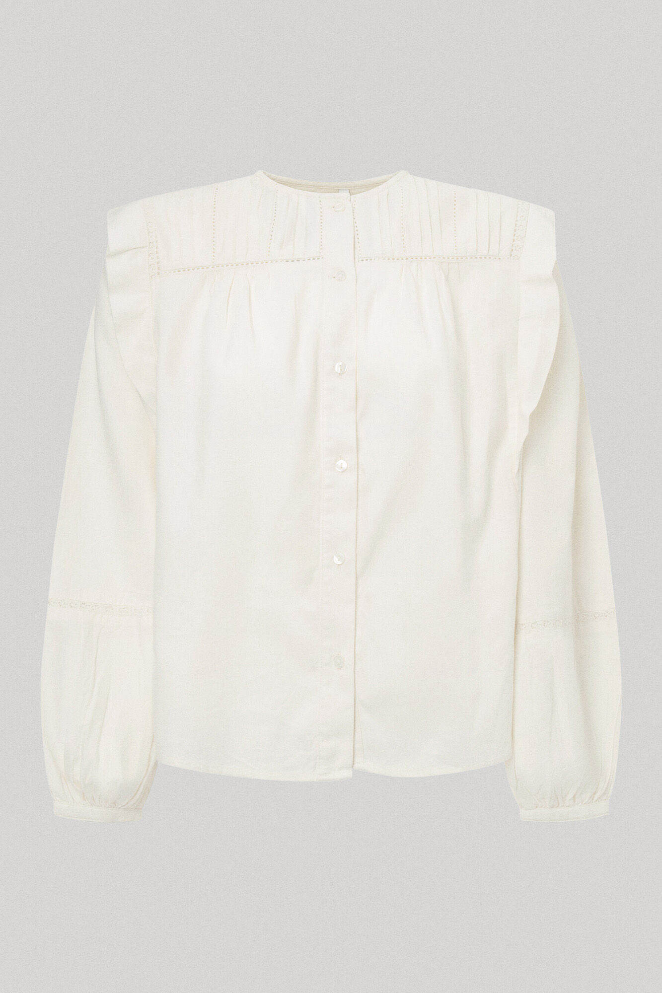 Blusa de sarja de algodão