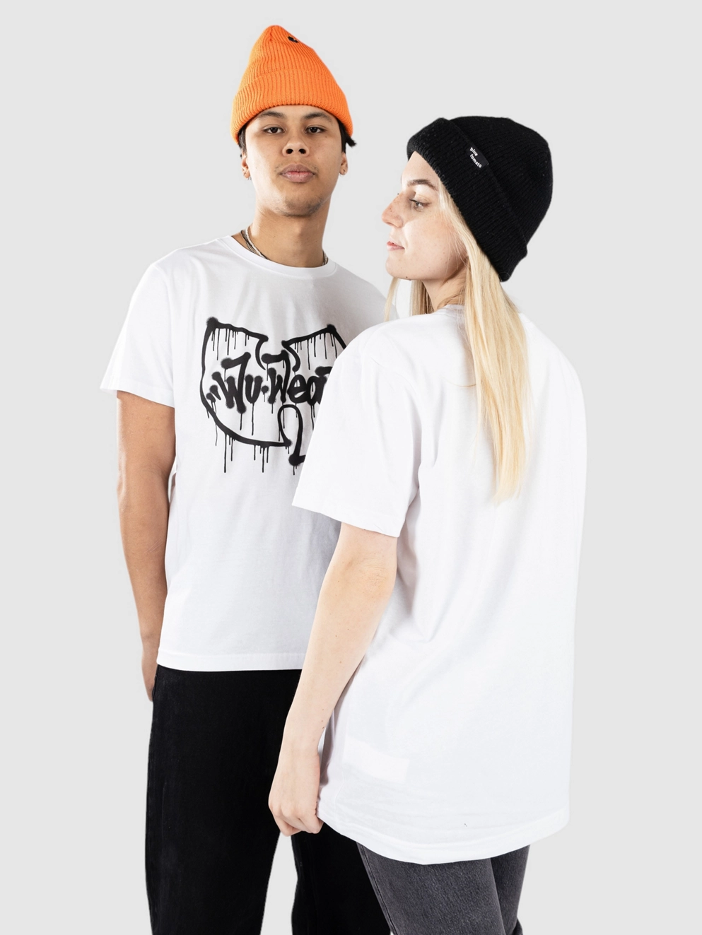 Wu Tang Dripping Logo T-Shirt white