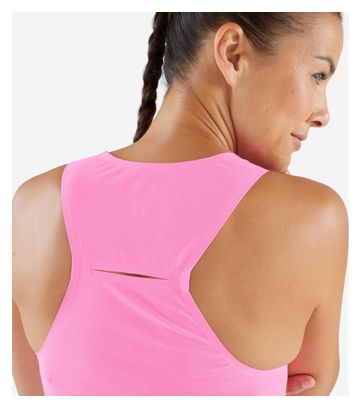Crop Top de Running Femme Kiprun Race 900 Light Rose