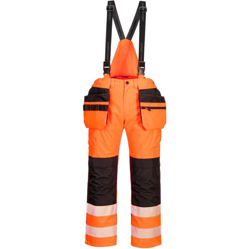 Portwest PW356 Pantalon de pluie à bretelles HV PW3