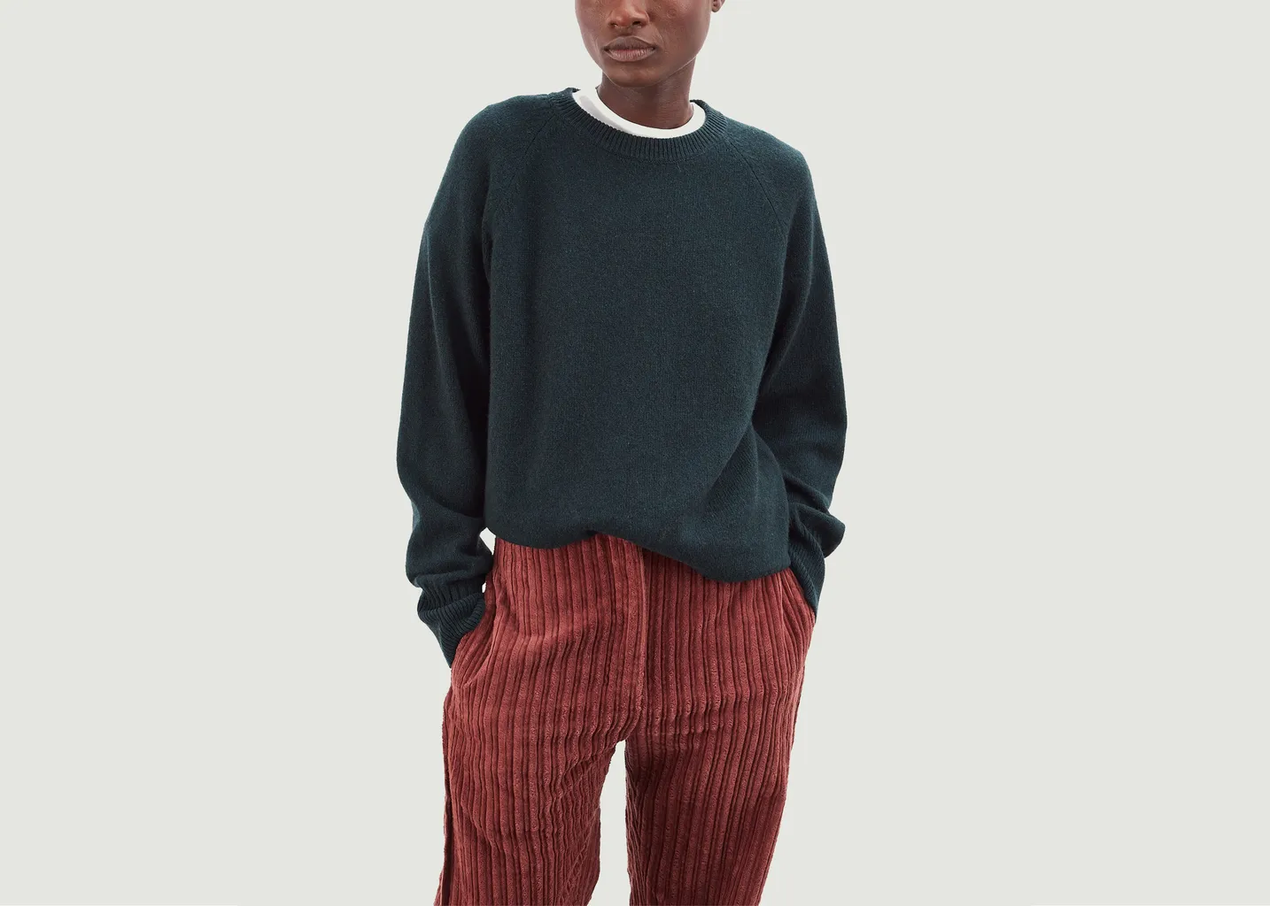 Pull Col Rond en Cachemire Tricot