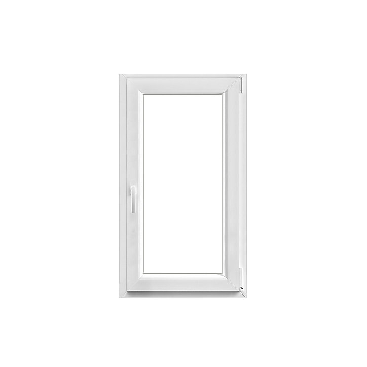 Fenêtre PVC 1 vantail oscillo-battant GoodHome blanc - l.60 x h.105 cm, tirant droit