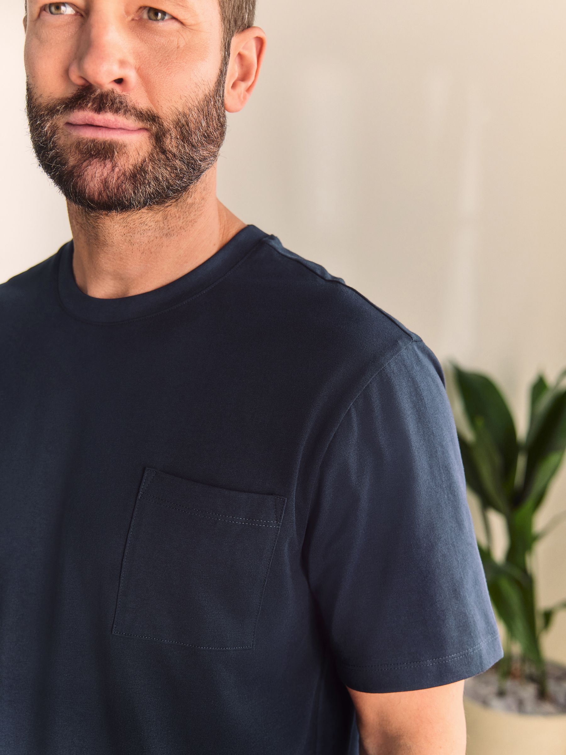 Donkerblauw - Korte jersey pyjamaset