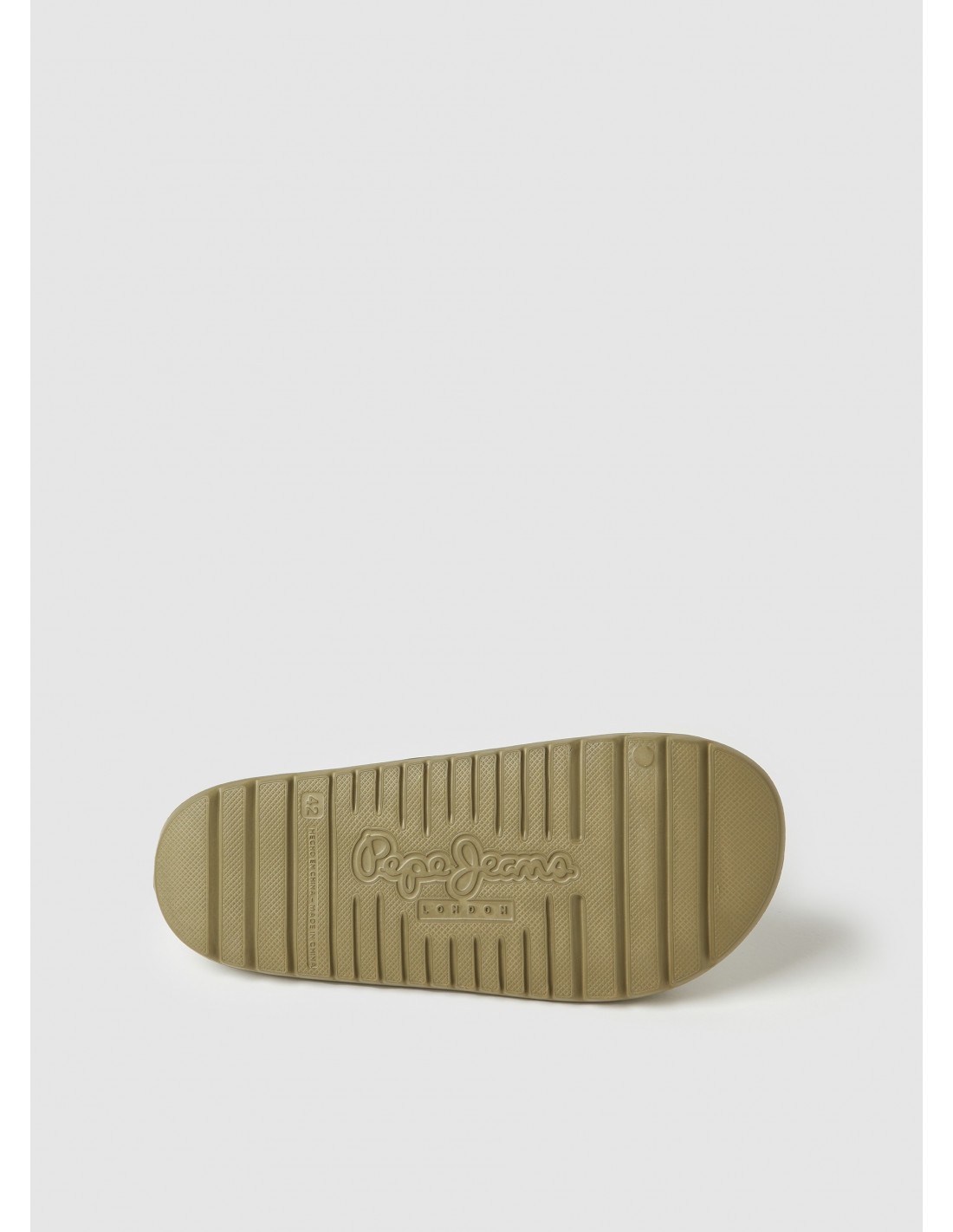 pepe jeans claquettes homme beach slide kaki