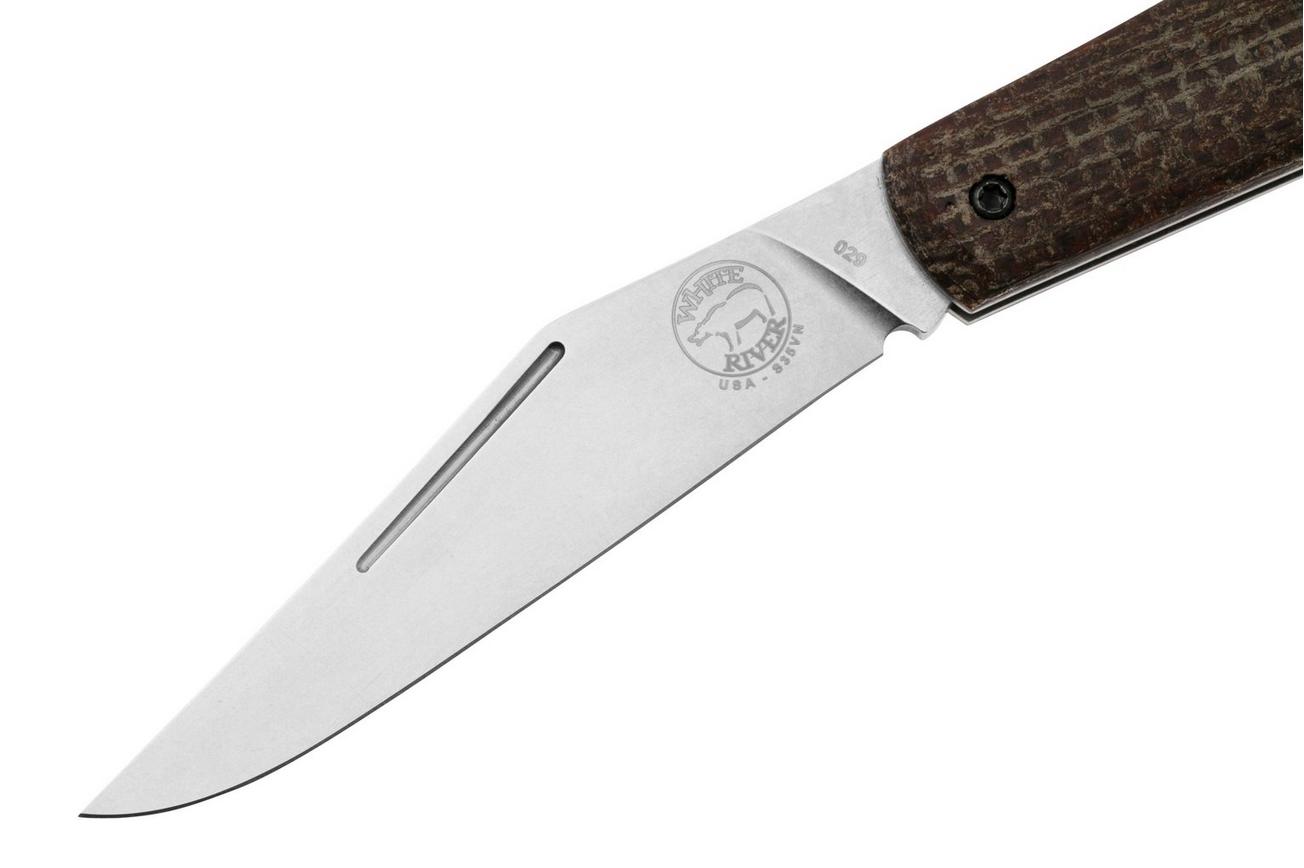 White River Knives Trailhead Trapper THT-BNA S35VN, Natural Micarta, zakmes
