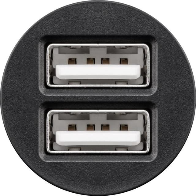 Goobay Dobbelt USB-biloplader (12 W)