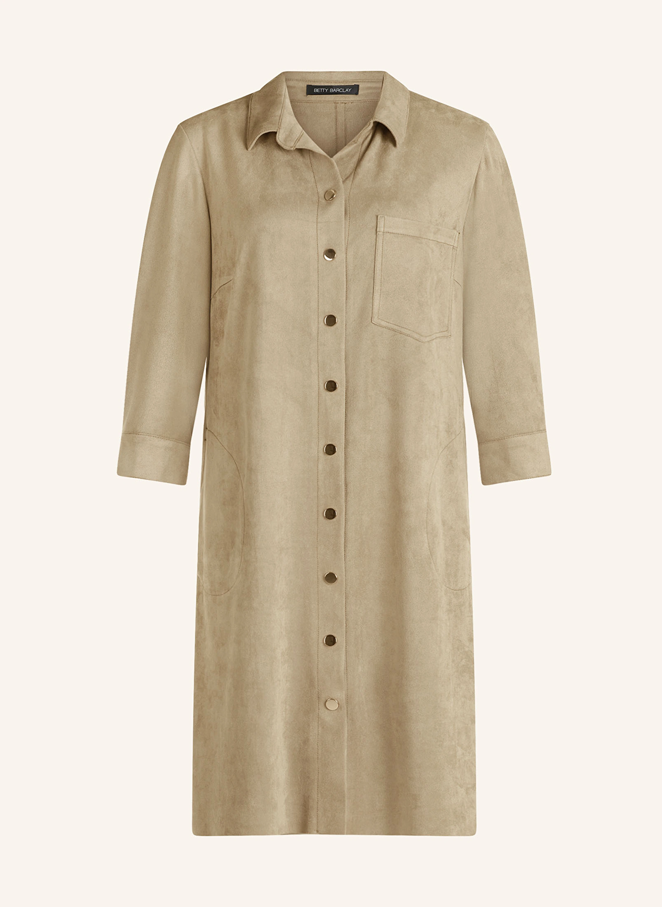 Betty Barclay Kleid in Lederoptik mit 3/4-Arm