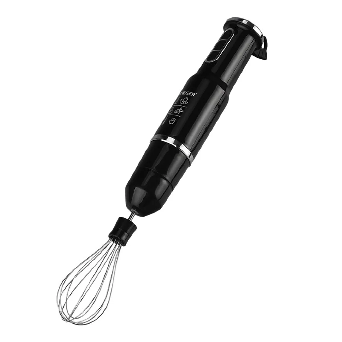 Universal EU Plug Batteur à main portable 4 en 1 - Noir