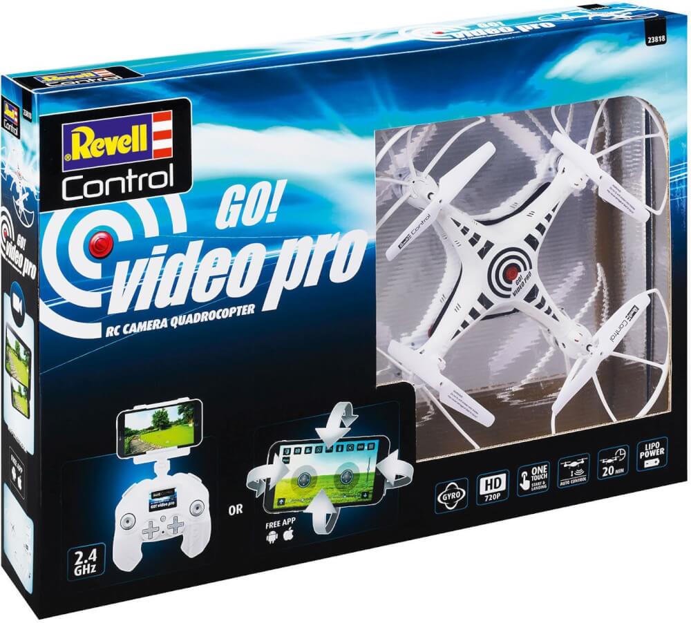 RC Kamera Quadrocopter  Go! Video Pro, Revell Control Ferngesteuerte Drohne