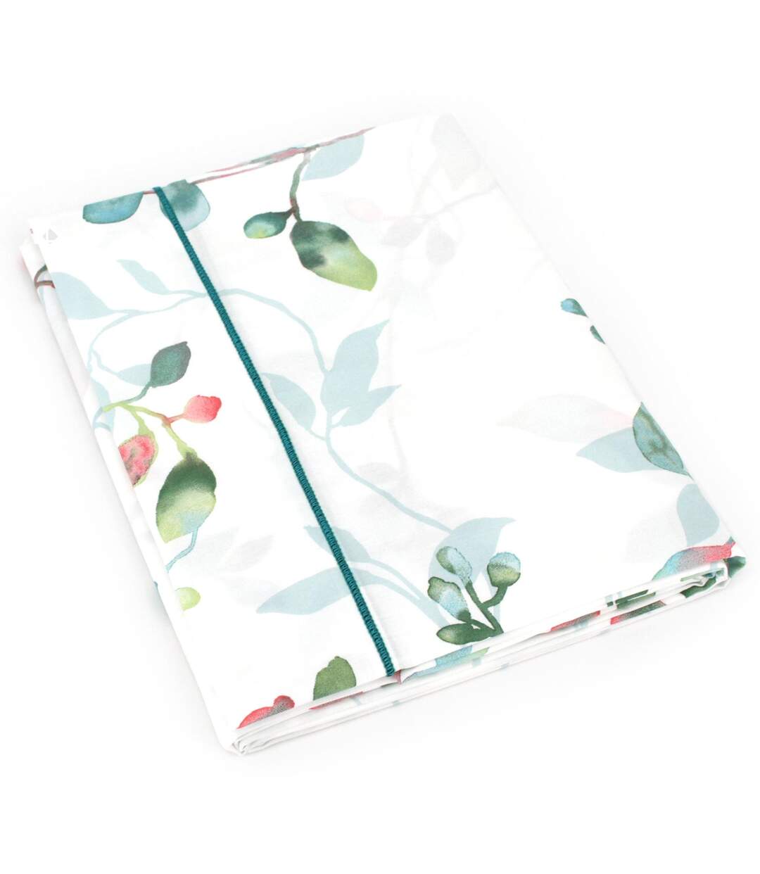 Drap plat 280x325 cm Percale coton FLANER vert Jade