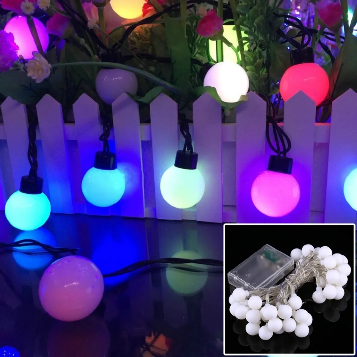 Wewoo Guirlande LED 4m - Multicolore