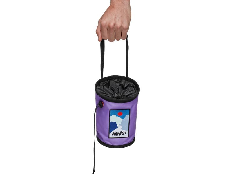 MAMMUT Gym Print Chalk Bag Lila Magnesiabeutel