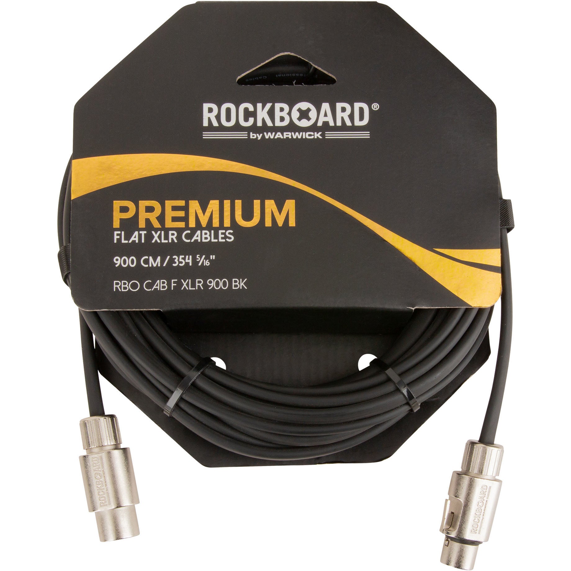 RockBoard XLR kabel plat male-female 9 m