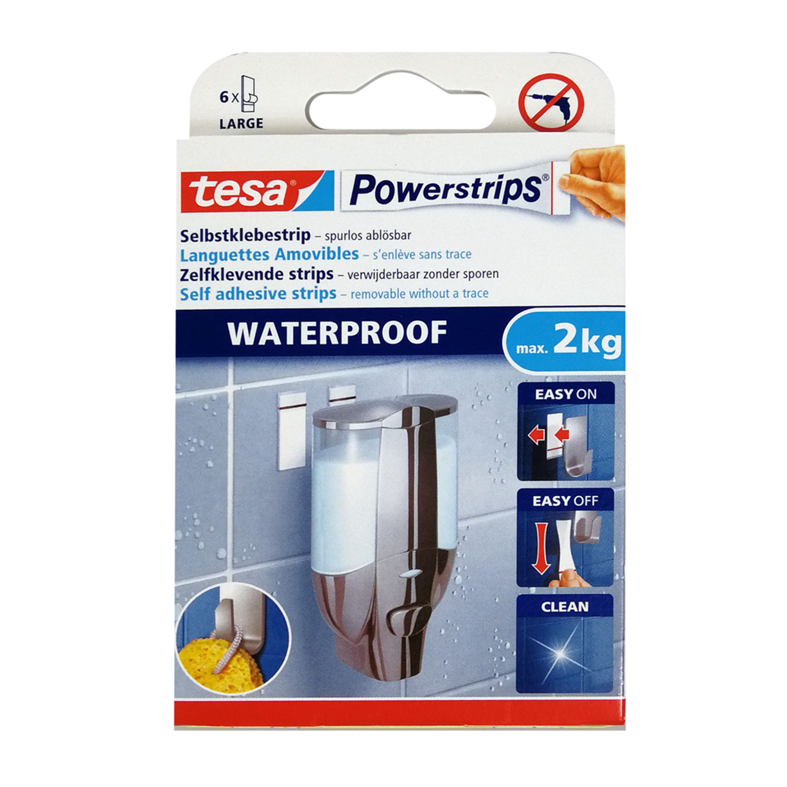 Tesa Powerstrips Waterproof - 2 cm breit