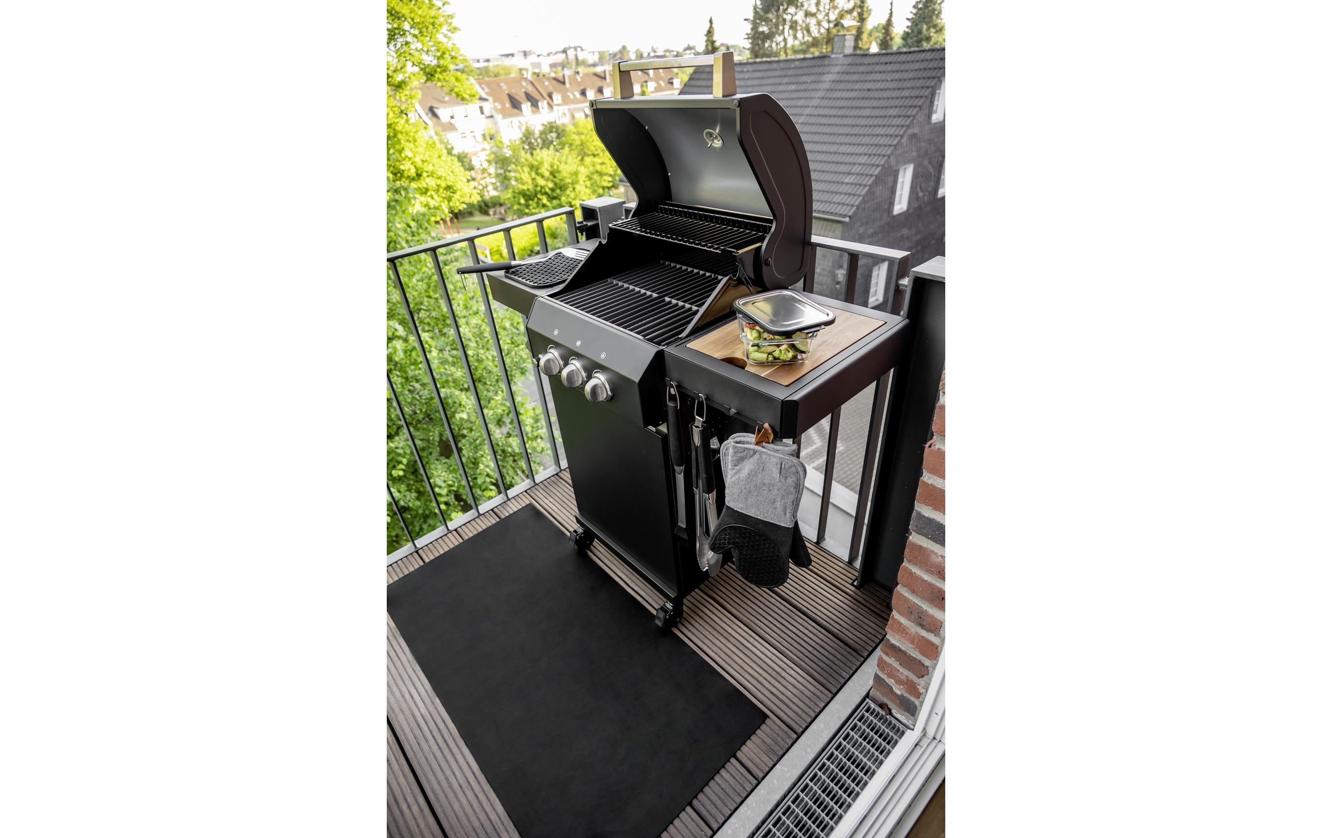 BBQ-Pinsel Schwarz/SilberSilikonpinsel