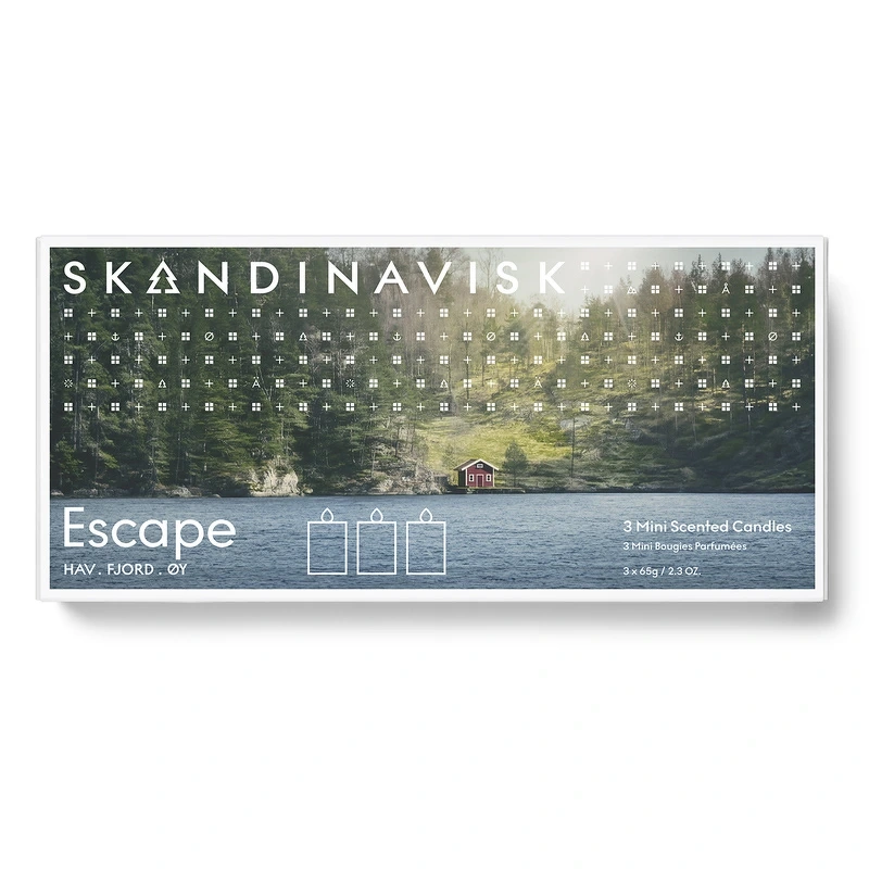 SKANDINAVISK ESCAPE Candle Giftset 3 x 65 gr.