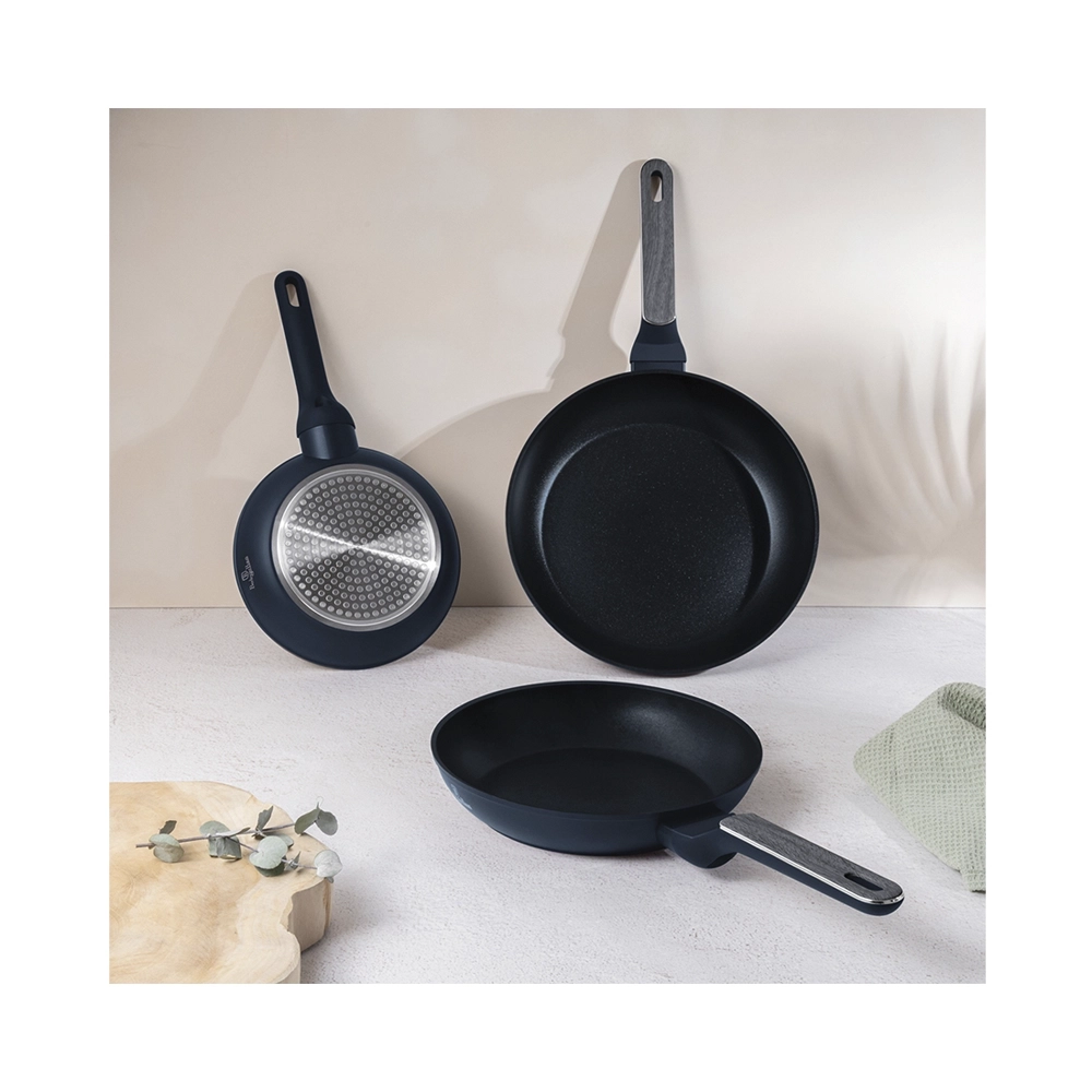 Berlinger Haus Bratpfannen 3er Set Ø 20/24/28cm Deep Sea Collection