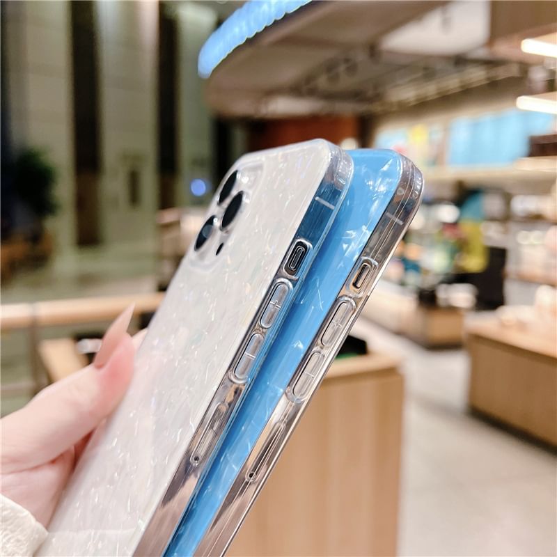 Tondephiry - Telefoonhoesje met shell-patroon voor iPhone 16, 16 Plus, 16 Pro, 16 Pro Max, 15, 15 Pro, 15 Pro Max, 14, 14 Plus, 14 Pro, 14 Pro Max, 13, 13 Pro, 13 Pro Max