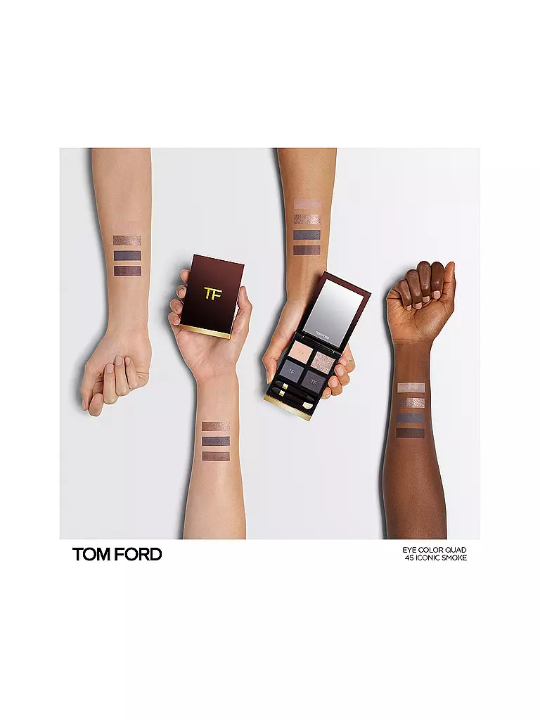 TOM FORD BEAUTY Lidschatten - Eye Color Quad (45 Iconic Smoke) grau