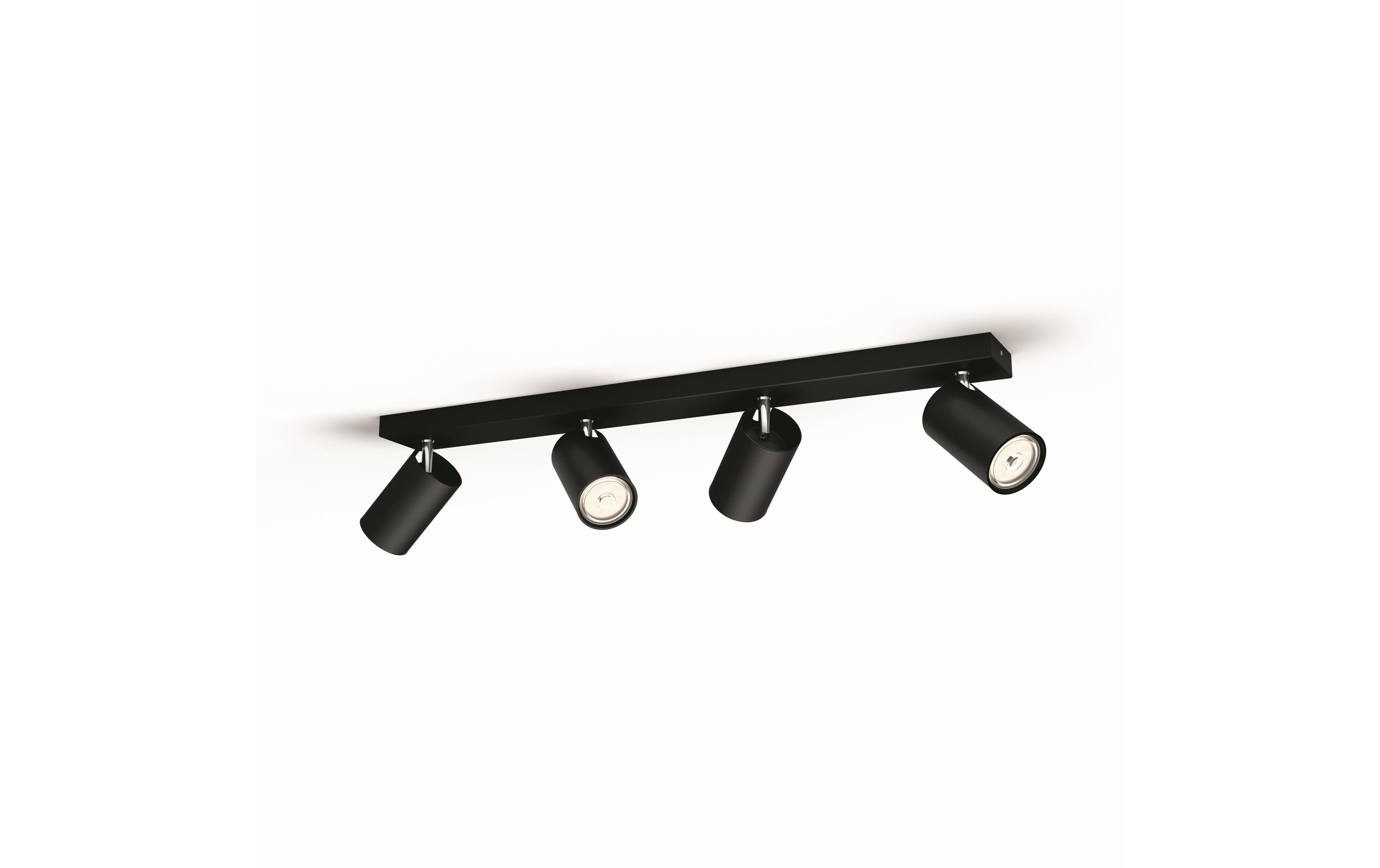 Aufbauspot Kosipo, 4 x GU10, 5.5 W, SchwarzMyLiving Aufbauleuchte mit beweglichem Leuchtenkopf