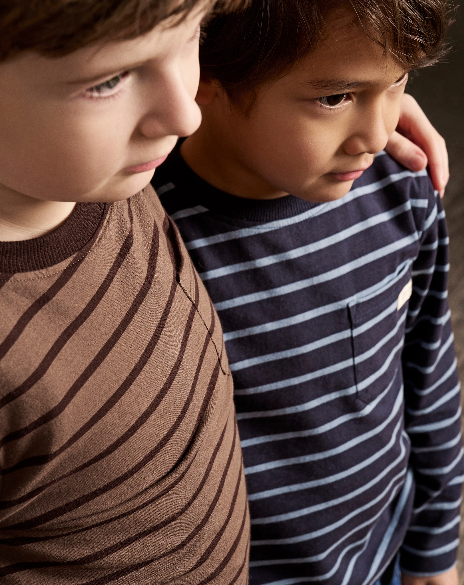 Langarmshirt STRIPES in chocolate chip