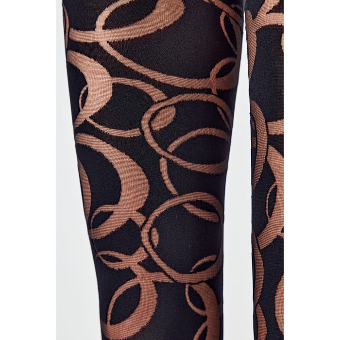 Emilio Cavallini-Panty circles arabesque 80DEN- Cavallini
