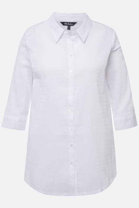 Bluse, Bubble-Qualität, Hemdkragen, 3/4-Arm