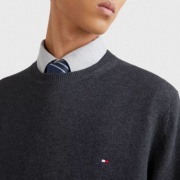 Tommy Hilfiger Pima Cotton Cashmere Sweater Heren