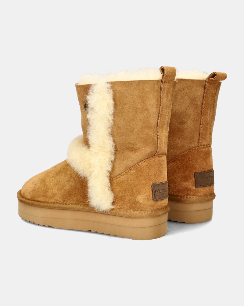 Warmbat Australia Kangaroo Plateau Gevoerde boots  - cognac