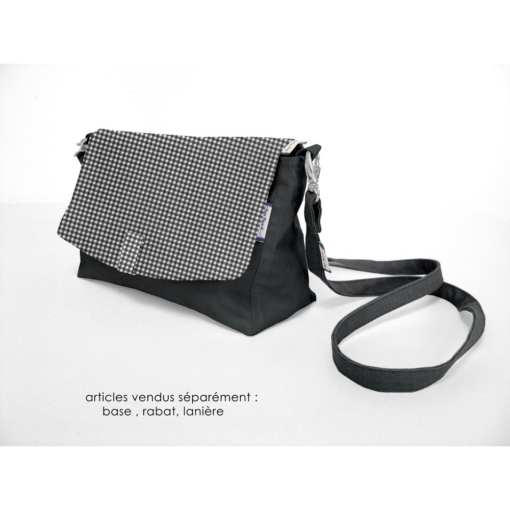 Rabat Sac Compagnon Vichy Noir