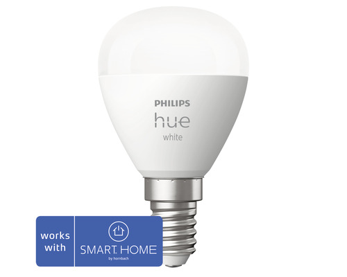 Philips Hue Druppellamp Wit Dimbaar Wit E14 5.7W 470 lm Warm Wit - Compatibel met SMART HOME van Hornbach