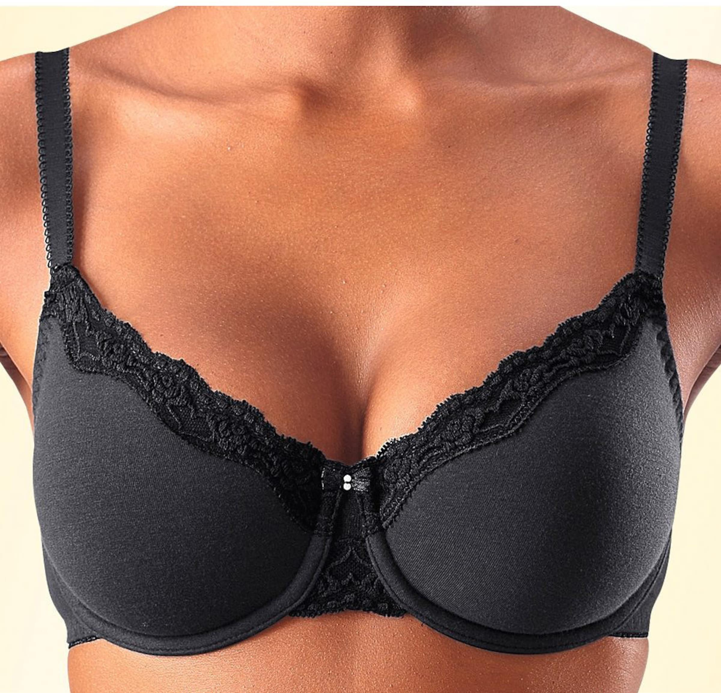 petite fleur Bügel-BH in schwarz+weiß