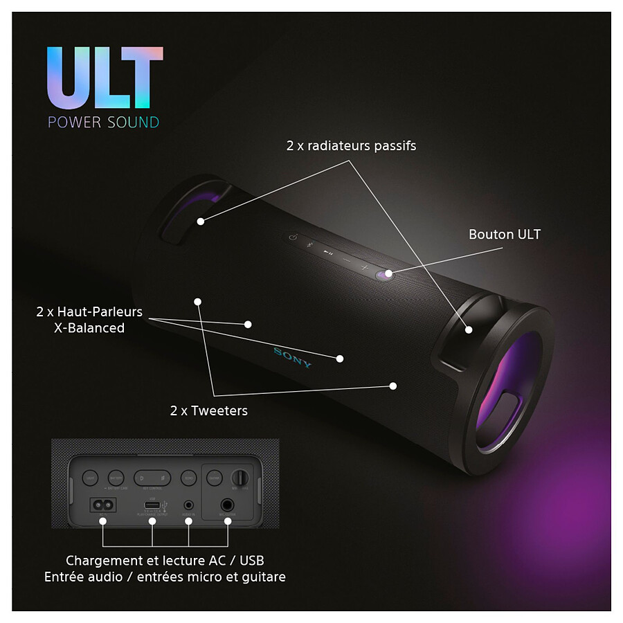 Sony ULT FIELD 7 Noir - Enceinte portable