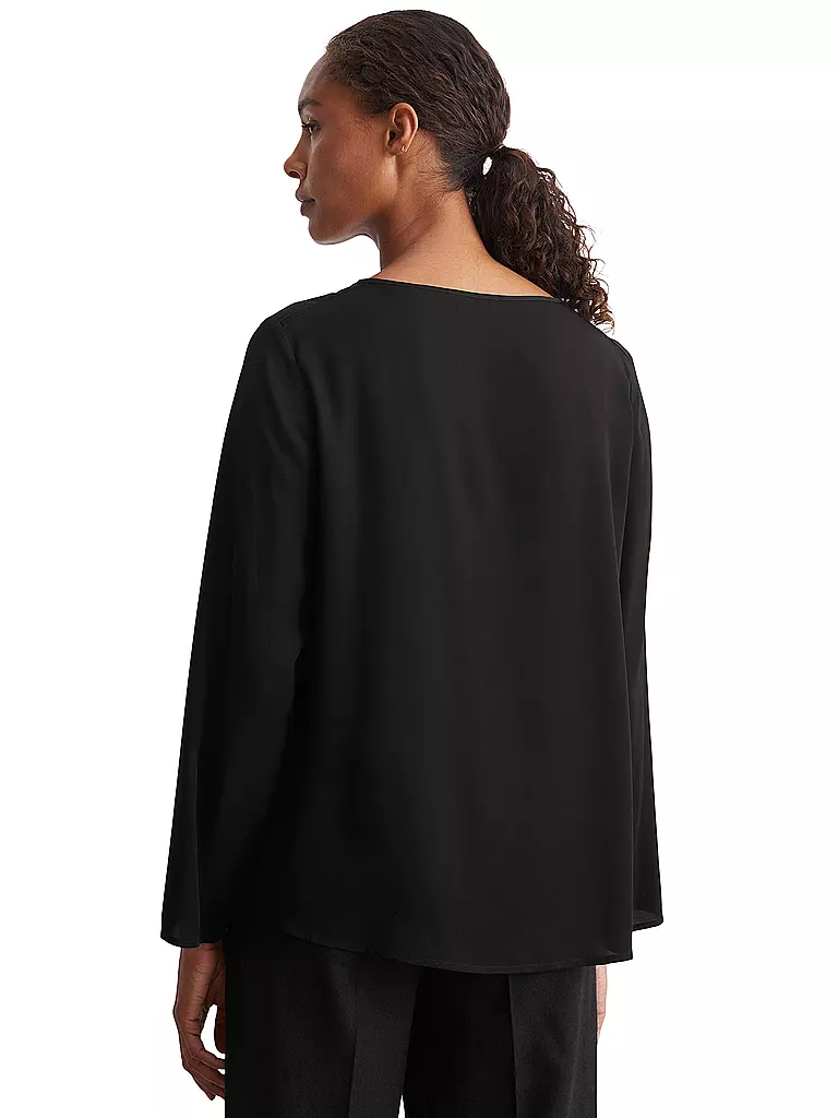 MARC O'POLO Blusenshirt  schwarz