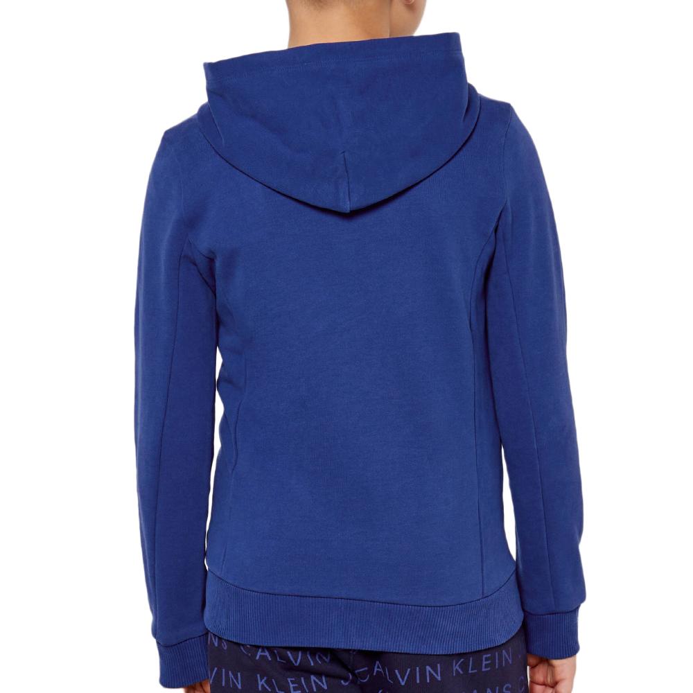Calvin Klein Jeans Sweat Zippé Bleu Garçon Calvin Klein Jeans Badge