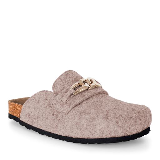 Nordstrand Slippers, Dark Beige, 42