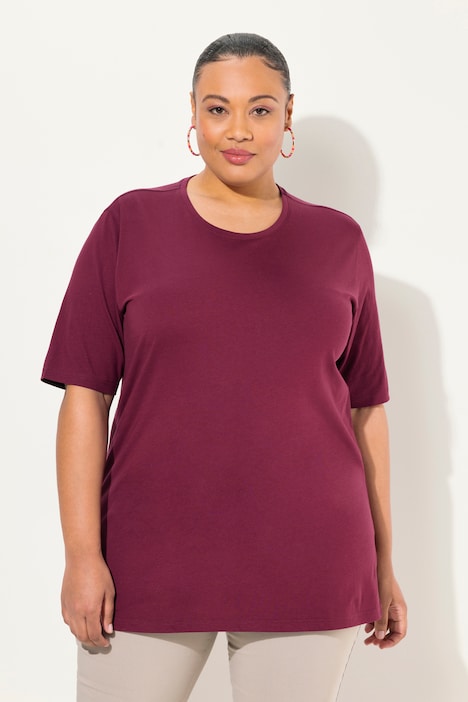 T-Shirt, Rundhalsausschnitt, Relaxed, Halbarm