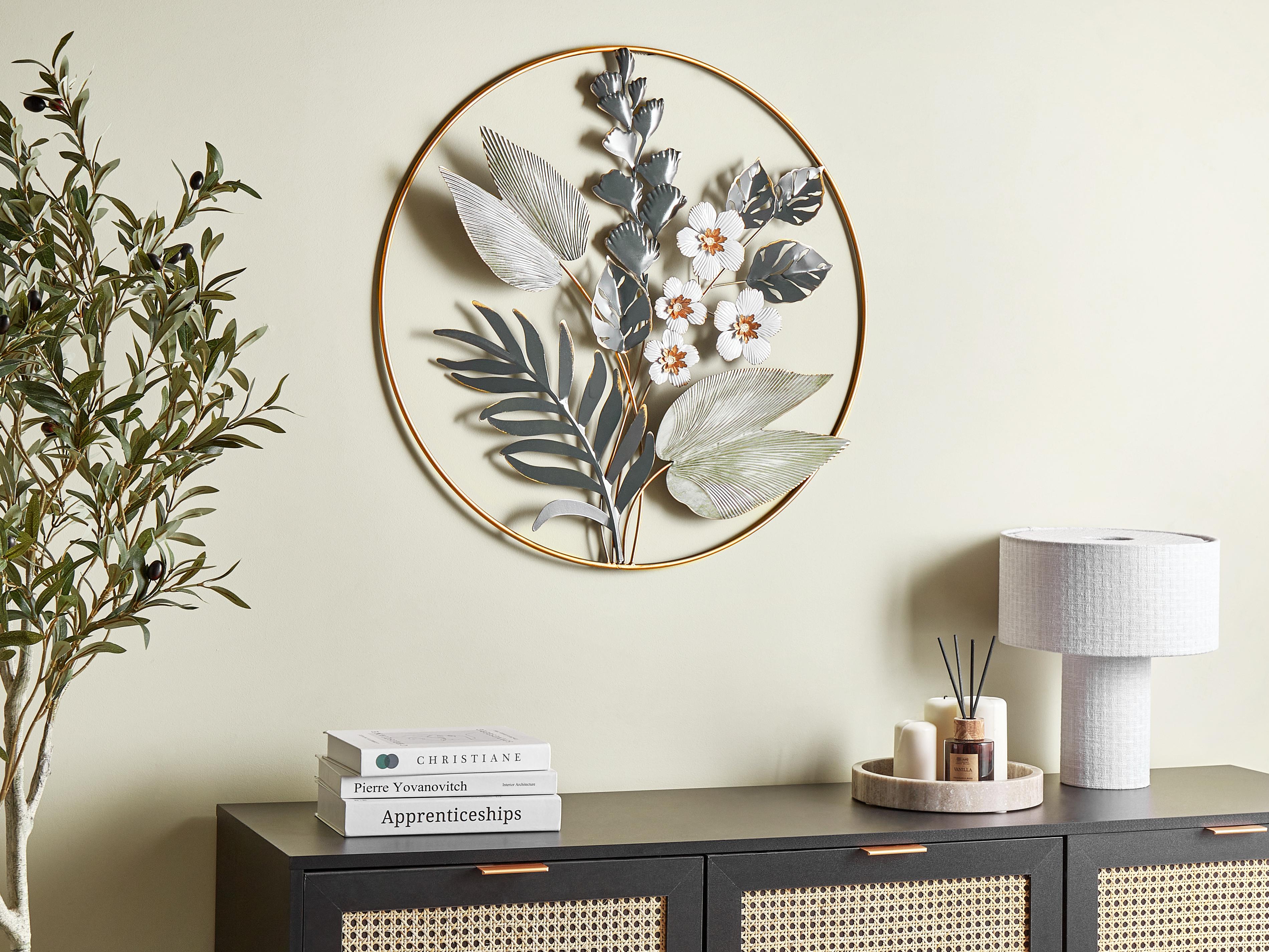 Wanddecoratie Bloem DUBNIUM Metaal 70 cm Groen